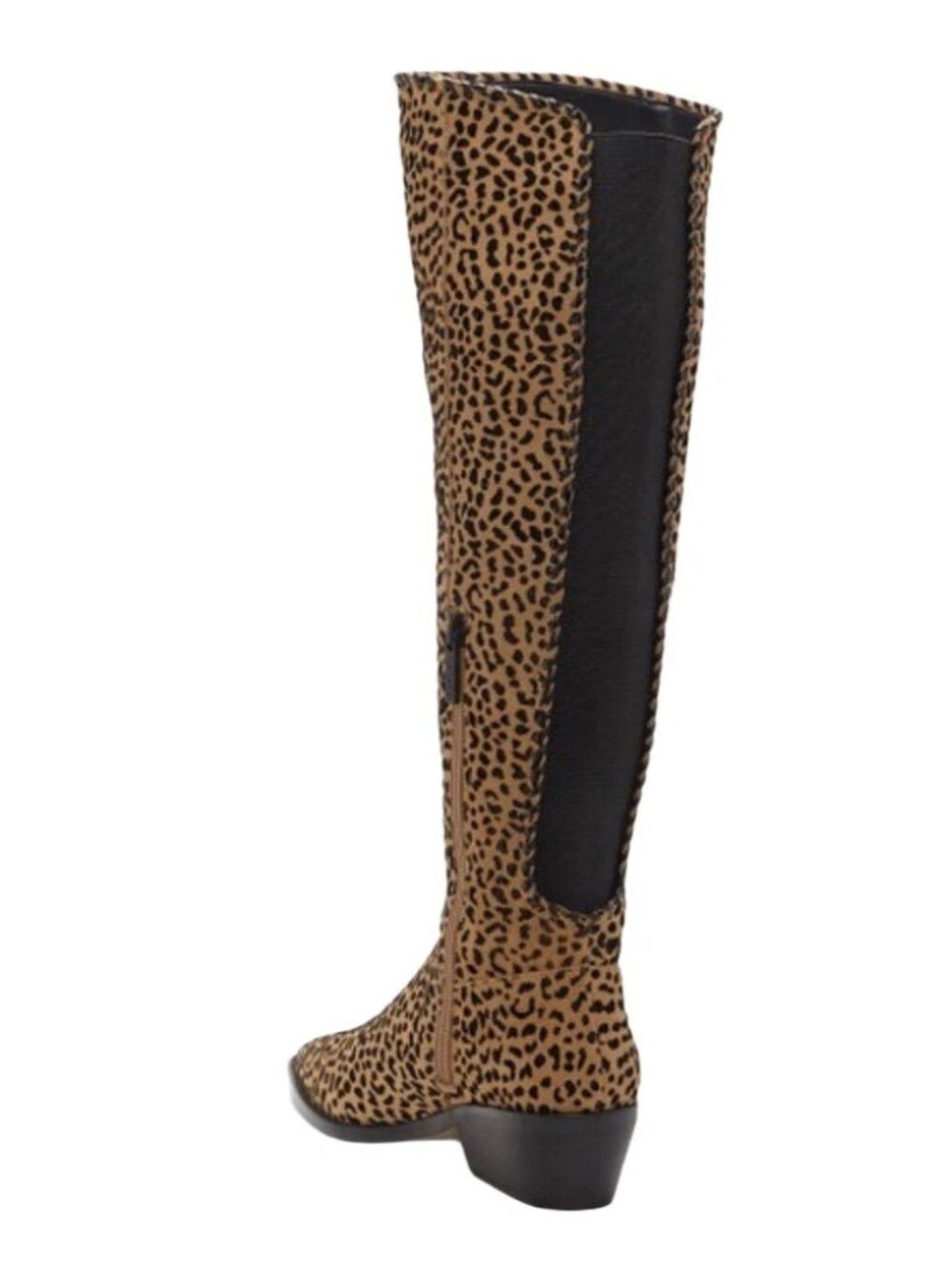 1.State Sage Animal Cheetah Suede Print Western Tall Pull On Boots SZ 6 New - Picture 5 of 9